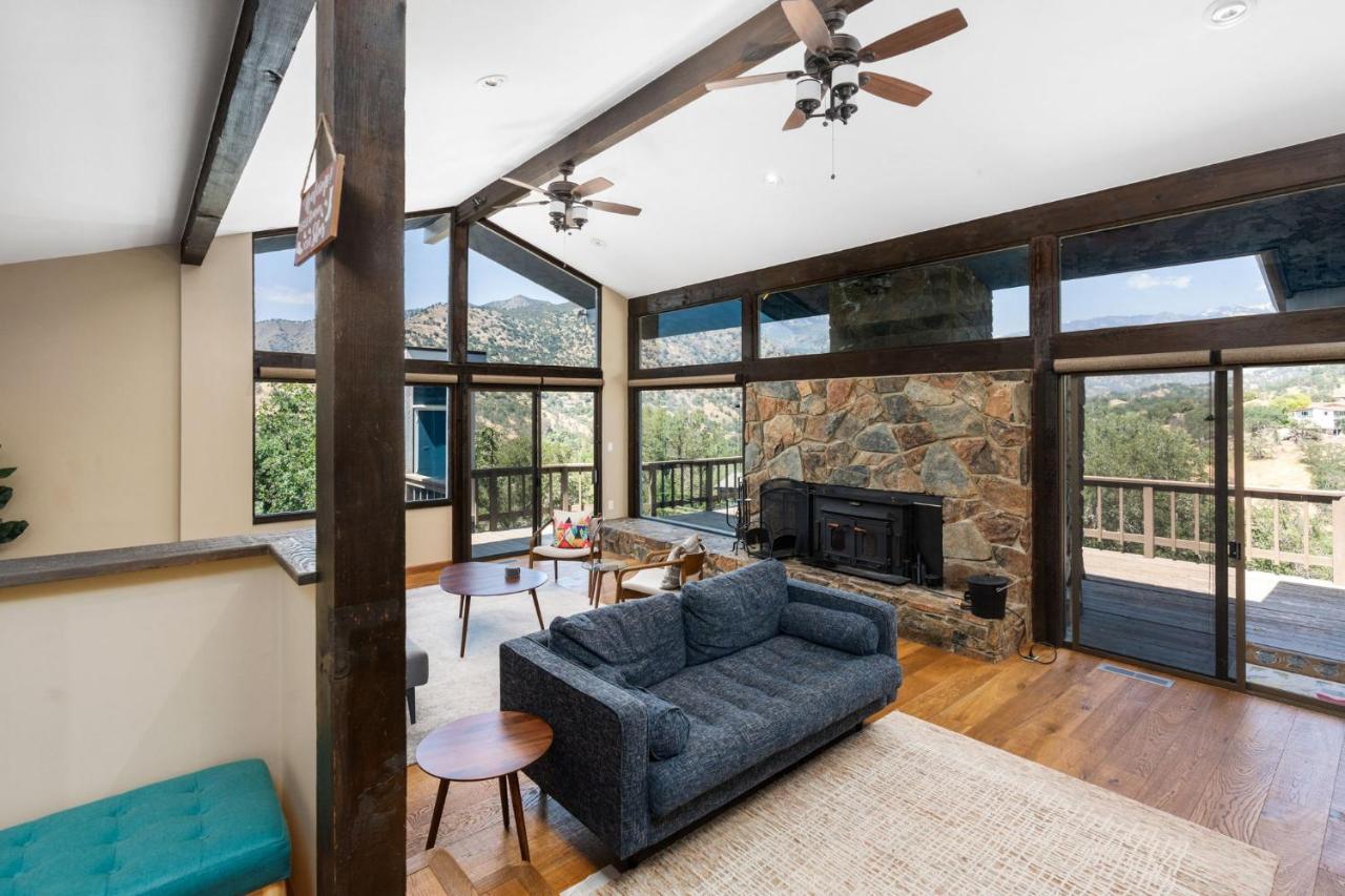 Villa Mountain View, Hot Tub, Open Kitchen, 10M To Sequoia Three Rivers Esterno foto